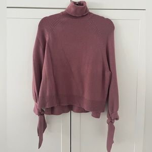ZARA Pink Turtleneck Knit Sweater